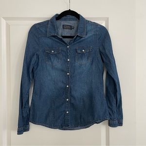 Denim snap down shirt